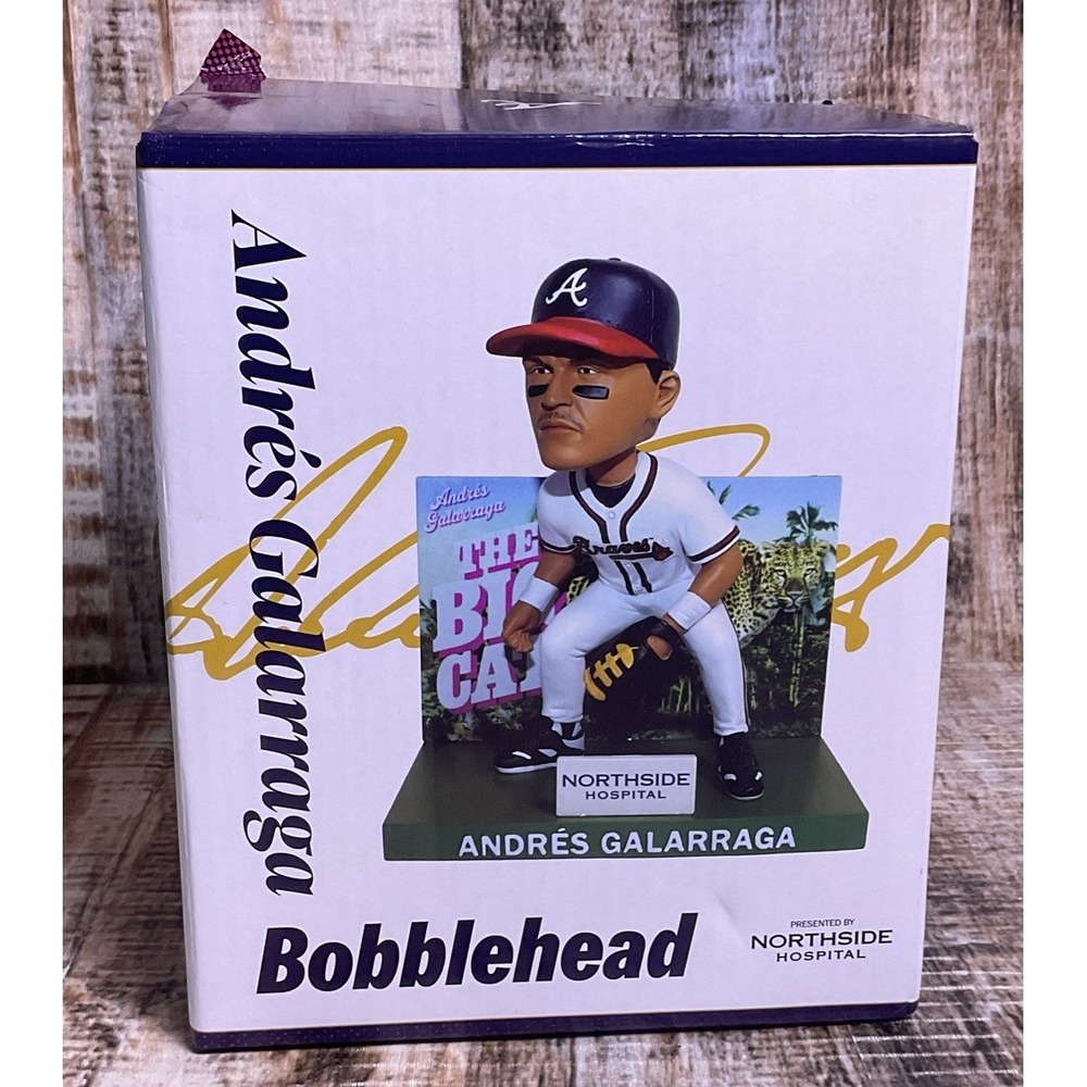 Atlanta Braves Andrés Galarraga "The Big Cat" Baseball Bobblehead